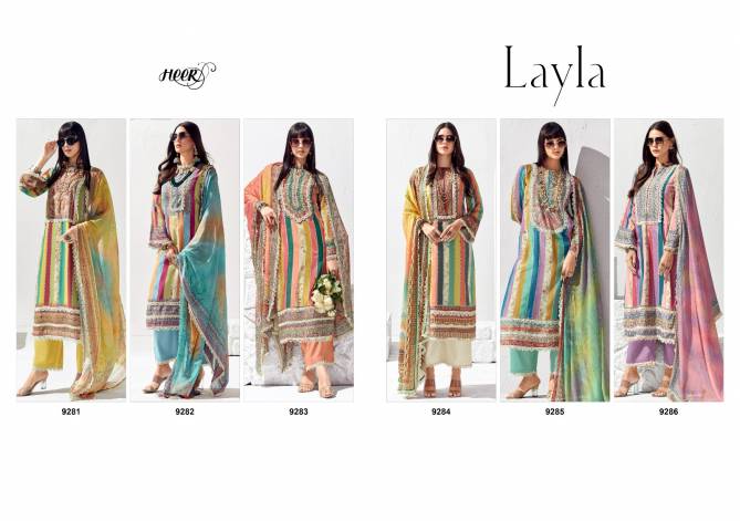 Layla By Kimora Heer Lawn Cotton Printed Salwar Kameez Wholesale Suppliers In Mumbai
